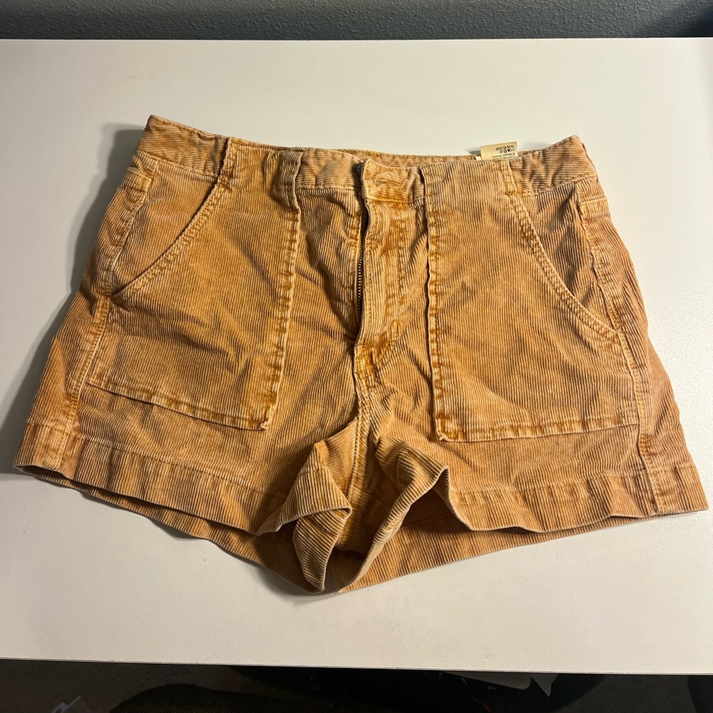 American Eagle Outfitters Orange Corduroy Shorts
